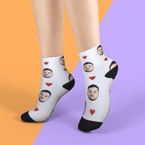 Custom Short Socks - Heart