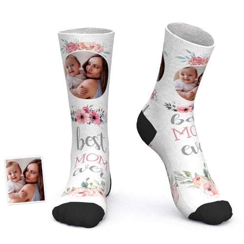 Custom Photo Socks Best Mom Ever Comfort Socks Best  Gift for Mom