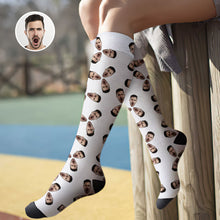 Custom Knee High Face Socks Summer Socks - Funny Face