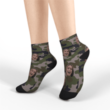 Custom Short Socks Camo - MyFaceSocksAU