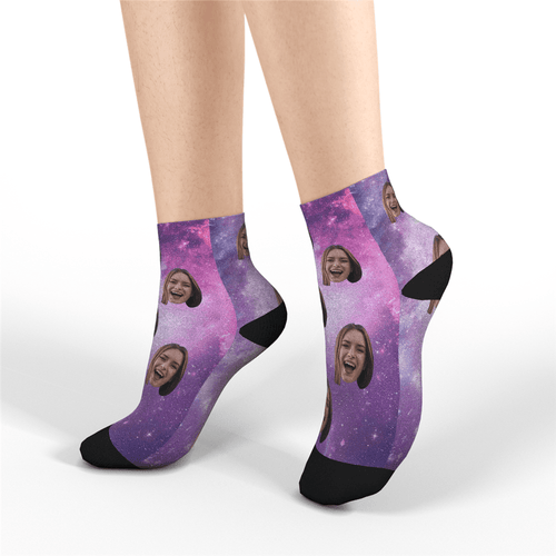 Custom Short Socks Galaxy - MyFaceSocksAU