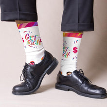 Custom Face Socks Big Text With Face Personalized Photo Socks - Get Rich