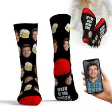 Custom Face Socks If You Can Read This Please Bring Me A Beer