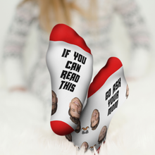 Custom Face Socks If You Can Read This GO ASK YOUR MOM