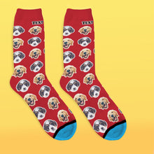Custom 3D Digital Printed Face Socks Add Pictures and Name - Comic Style