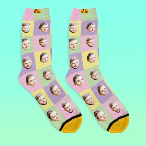 Custom 3D Digital Printed Socks My Face Socks Add Pictures and Name - Superhero