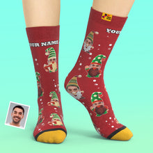 Christmas Gifts,Custom 3D Digital Printed Socks My Face Socks Add Pictures and Name Bearded Gnome - MyFaceSocksAu