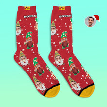 Christmas Gifts,Custom 3D Digital Printed Socks My Face Socks Add Pictures and Name Bearded Gnome - MyFaceSocksAu