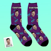 Custom I Love Dad Socks With Your Text - MyFaceSocksAU
