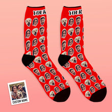 Custom Colorful Socks With Your Photo - Two Faces
