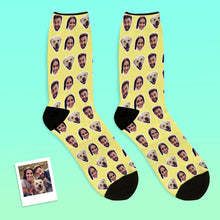 Custom Colorful Socks With Your Photo - Two Faces