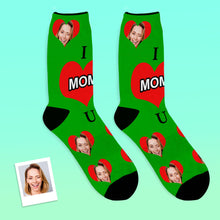 Custom Photo Socks Love Mom - Myfacesocksau