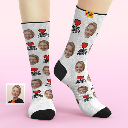 Mother's Day Gift - Custom Face Socks Best Mom Gifts For Mom