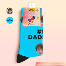 Custom Face Socks For Dad #1 Daddy