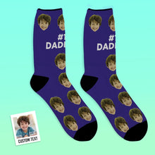Custom Face Socks For Dad #1 Daddy