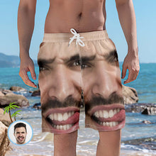 Custom Face Photo Men's Swim Trunk Water Shorts
