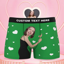 Men's Custom Face Boxers Hug My Dear with Heart 3D Online Preview