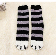 Coral Fleece Socks Cat Paw Socks Super Soft Plush Slipper Sock Casual Socks