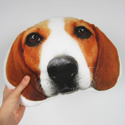 Custom Photo Pet Face Pillow 3D Portrait Pillow - MyFaceSocksAu